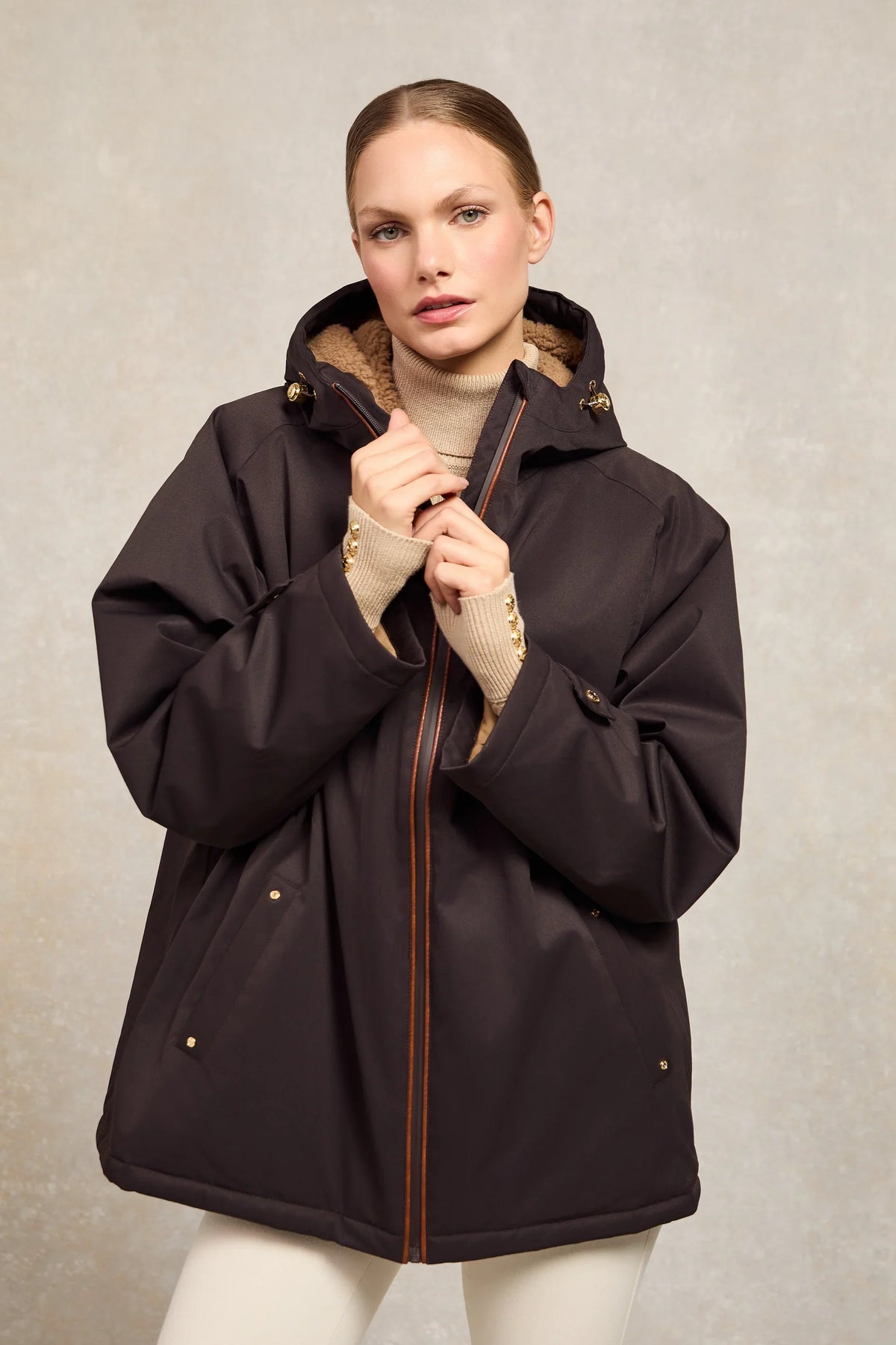 One-Size Waterproof Jacket - Chocolate