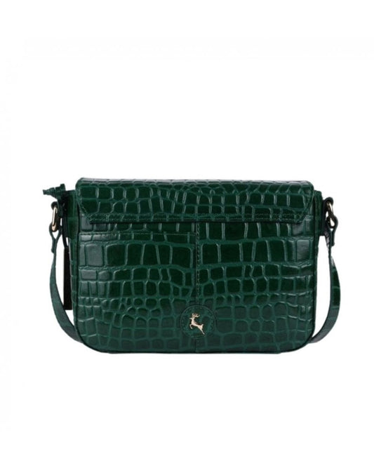 Leather Crossbody Bag - Green