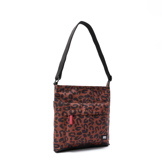 Kennington Crossbody Medium In Scarlet Leopard