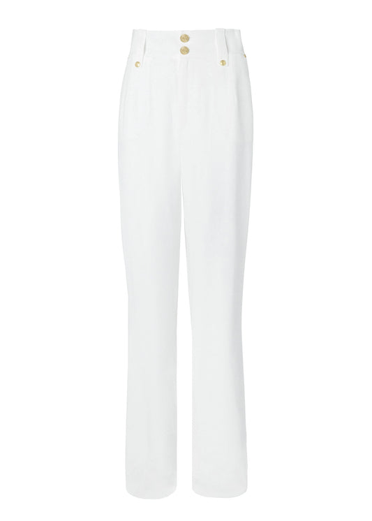 High Waisted Straight Trouser