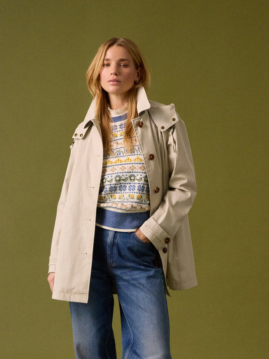 Rainmore Neutral Button Through Waterproof Raincoat