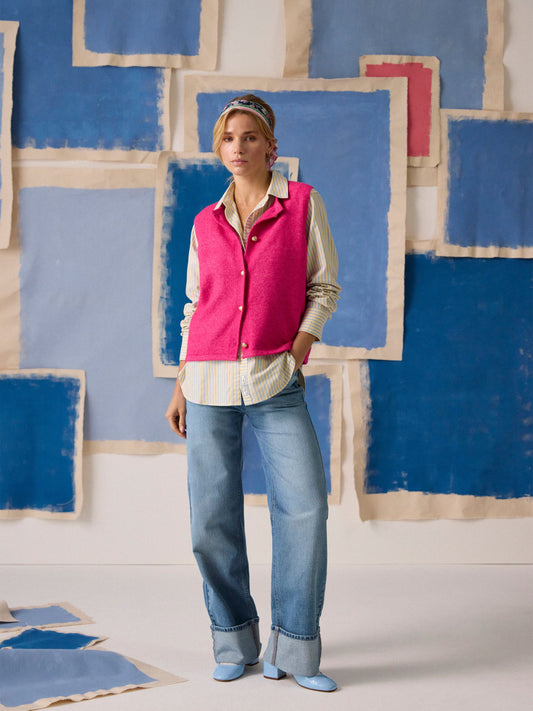 Holly Button Through Knitted Vest