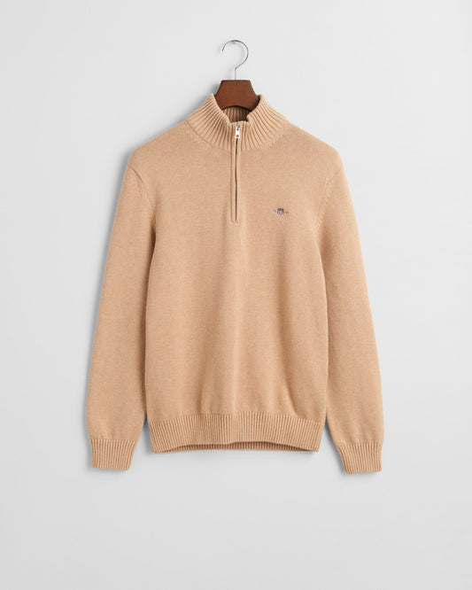 Casual Cotton Half-Zip Sweater