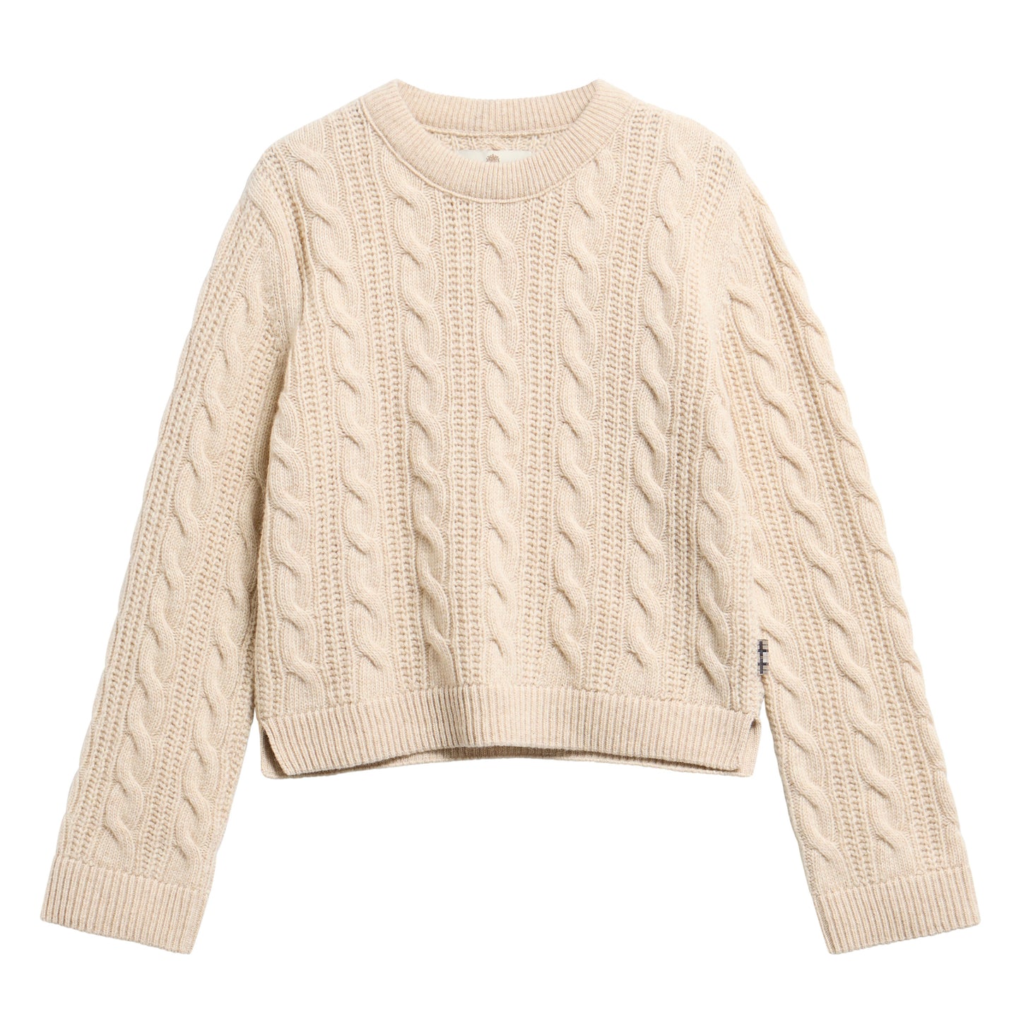 Joan Cropped Cable Knit Jumper
