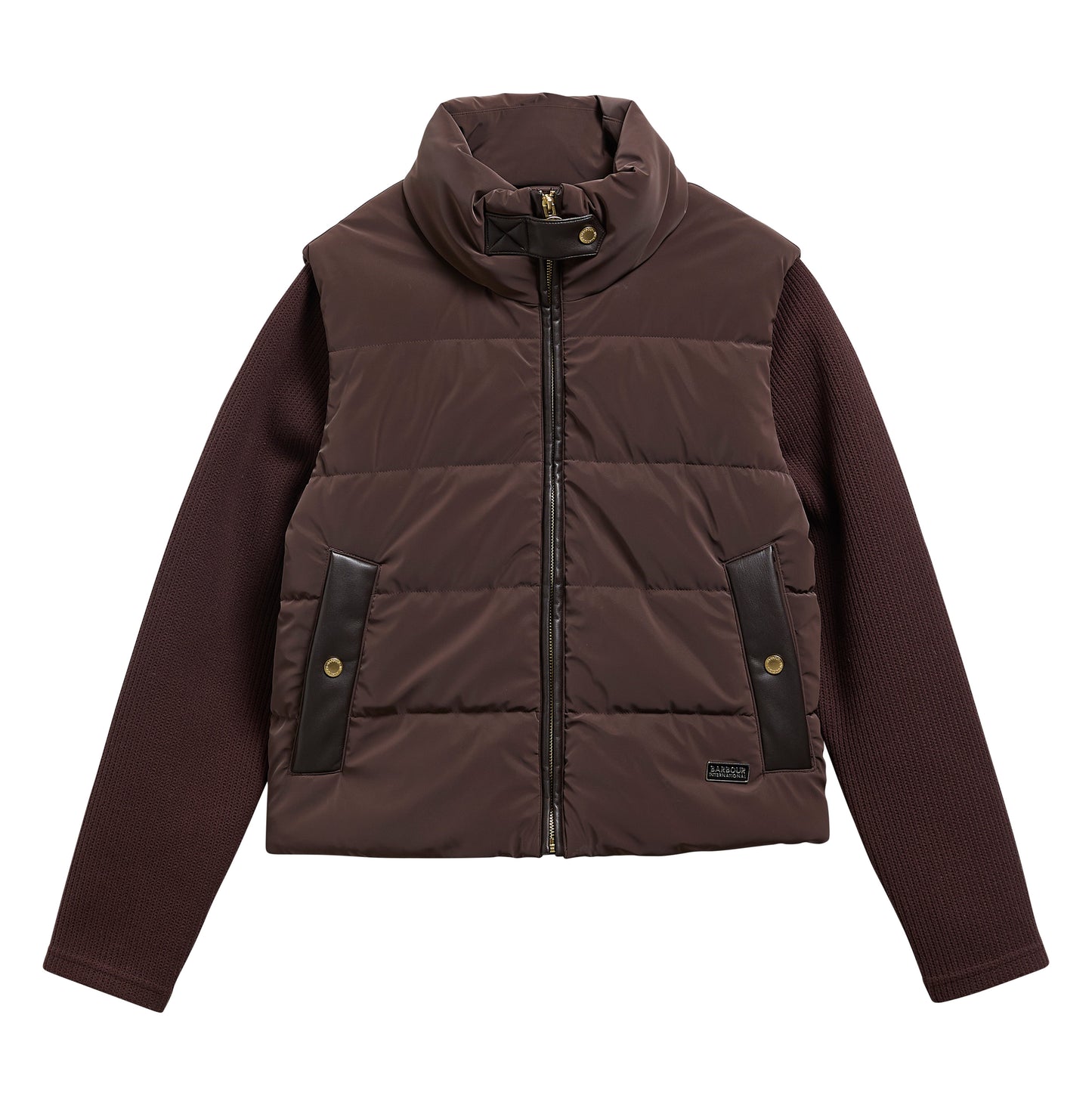 Balaton Faux-Velvet Quilted Sweatshirt