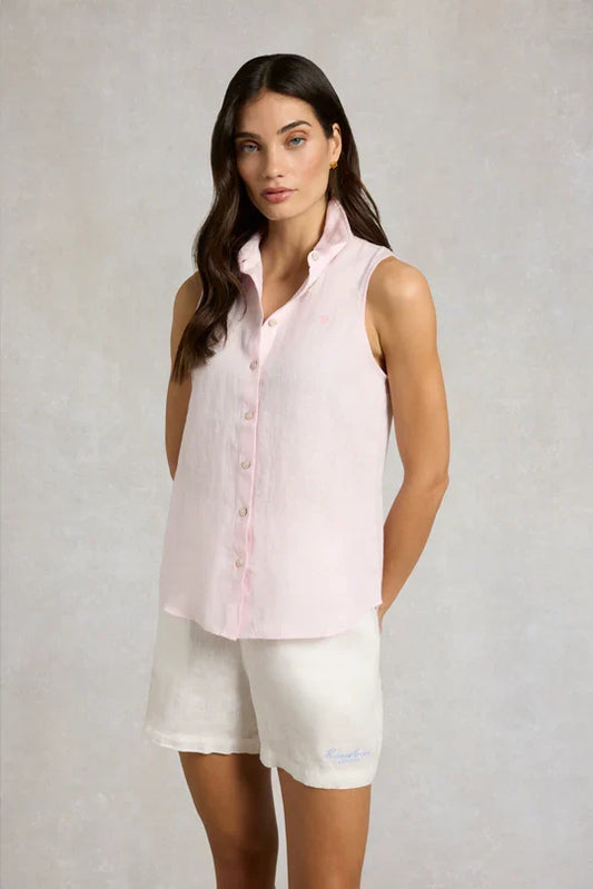Sleeveless Amalfi Linen Shirt