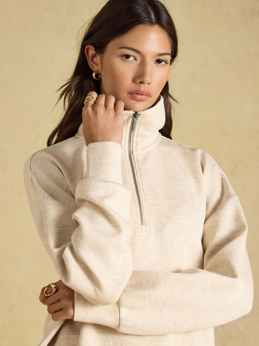 Luxe Club Half Zip Sweatshirt