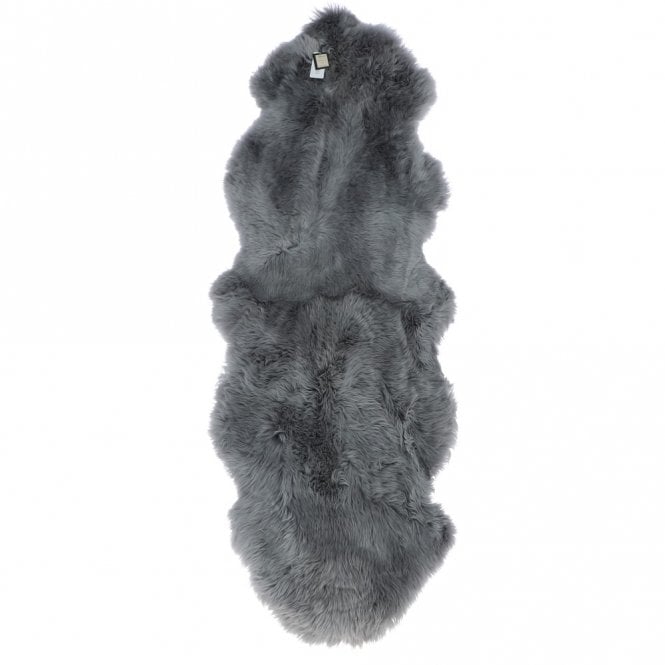 Sheepskin Double Rug - Grey