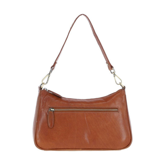 Leather Shoulder Bag Honey: T-84