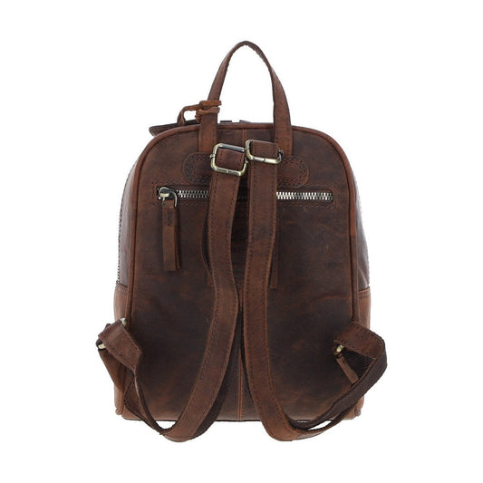 Vintage Leather Backpack Mud/brown: Tenbury
