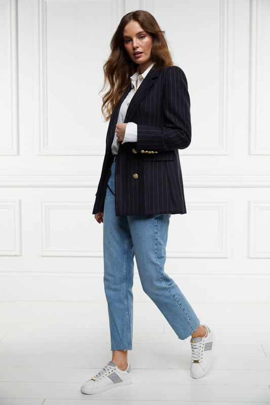 Knightsbridge Court Trainer Silver Crystal Stripe