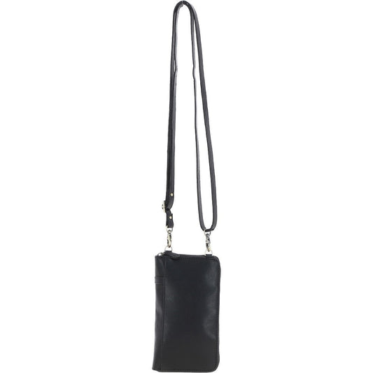 Ladies Leather Phonebag/Purse - Black