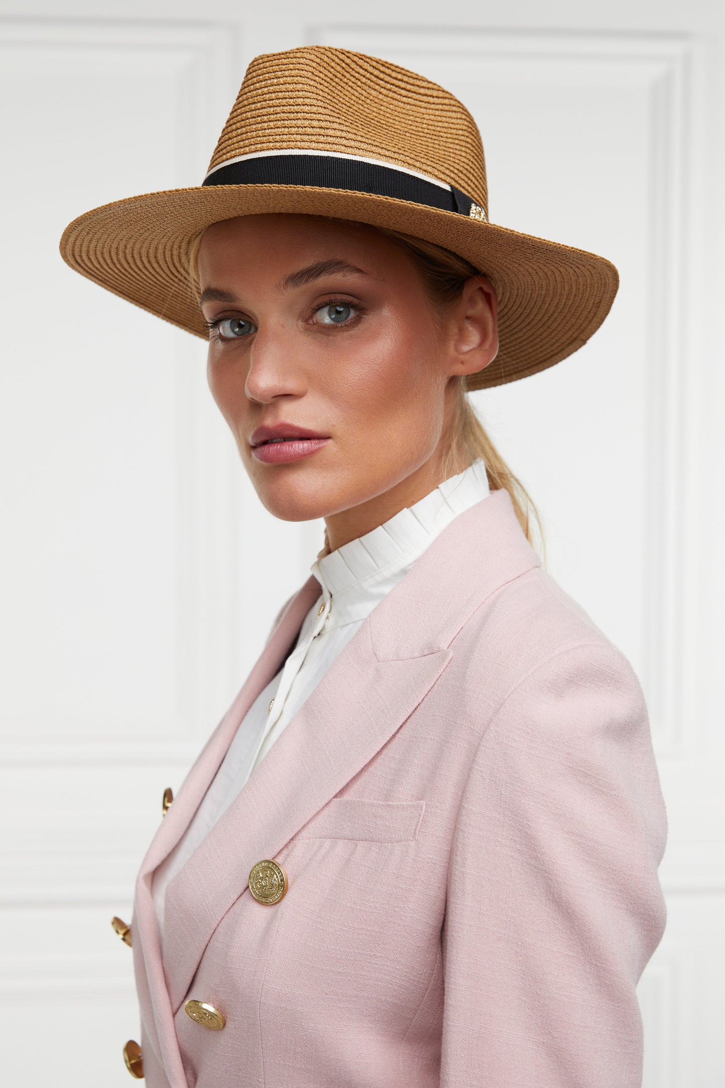 Francesca Hat - Camel Black