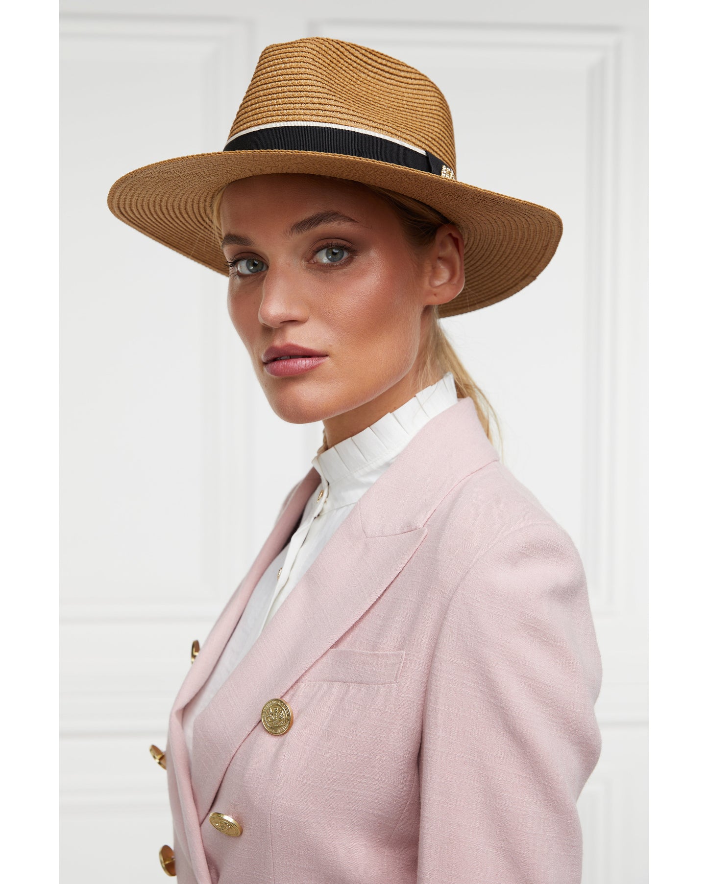 Francesca Hat - Camel Black