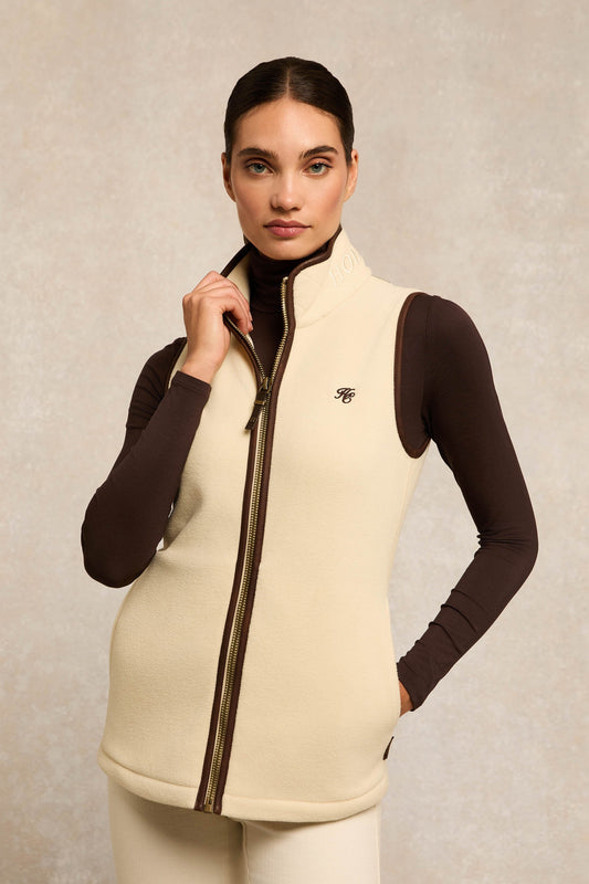 Country Fleece Gilet Cream