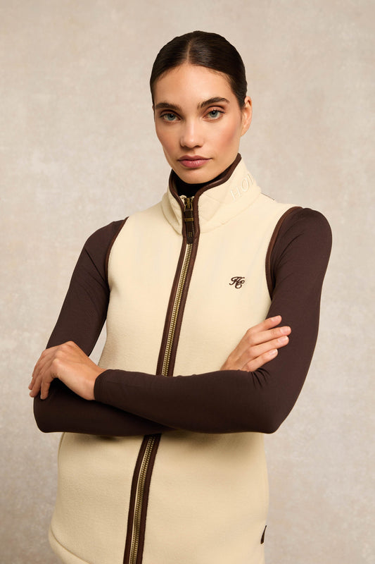 Country Fleece Gilet Cream