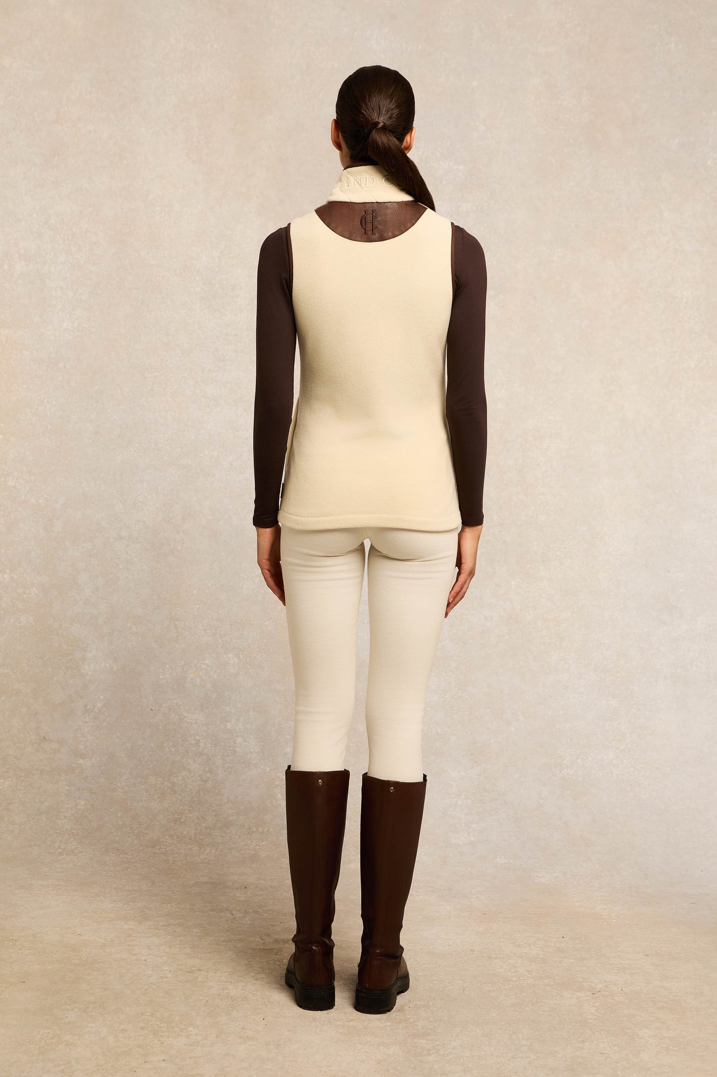 Country Fleece Gilet Cream