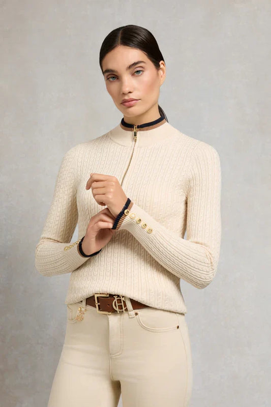 Zoe Quarter Zip Knit