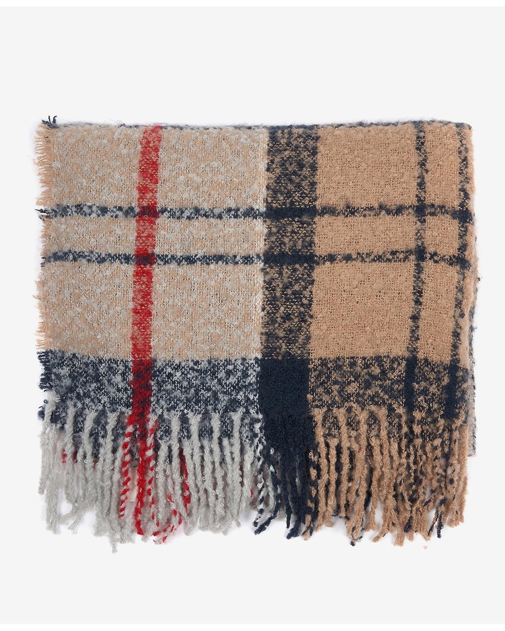 Tartan Boucle Scarf