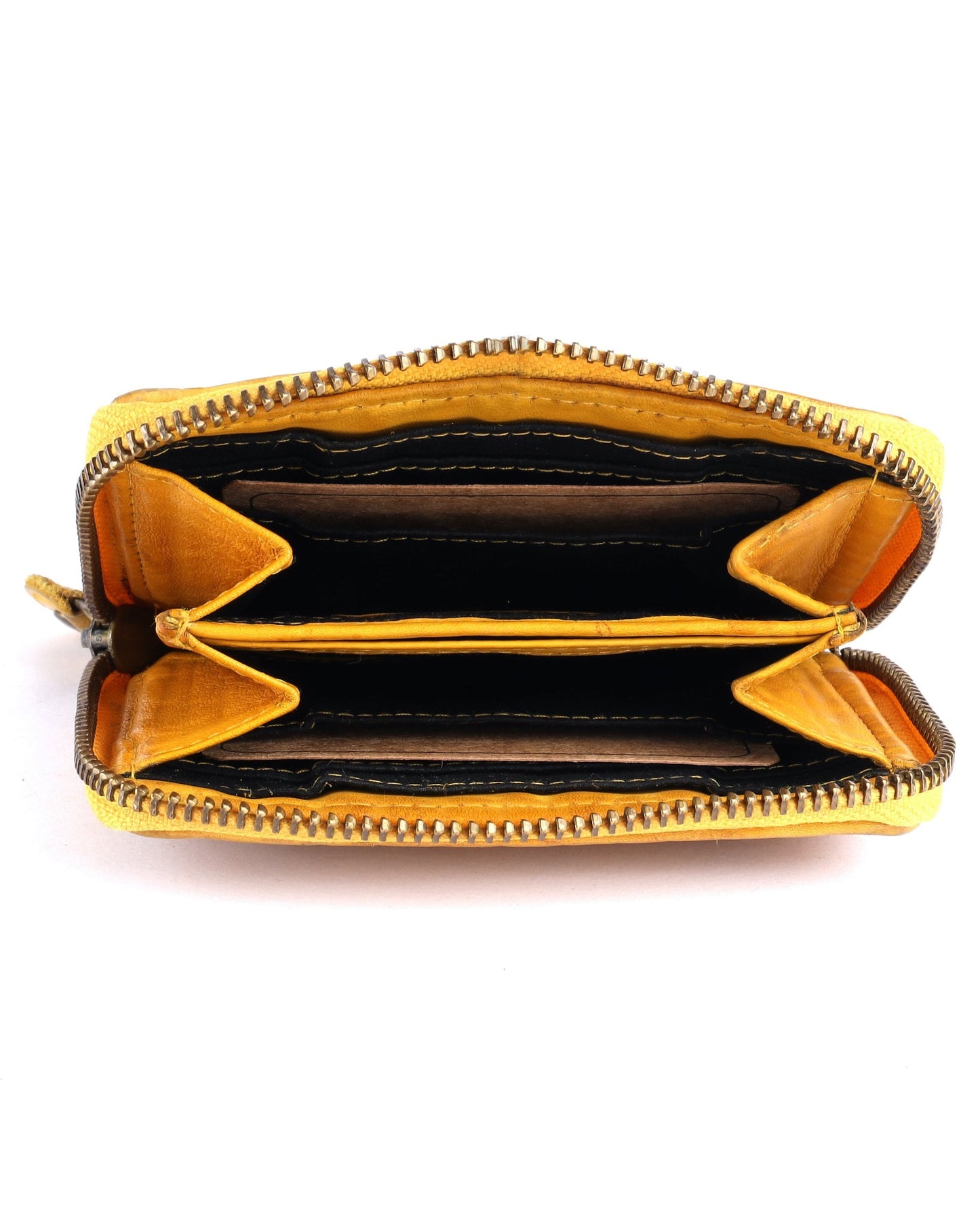 Leather Purse - Yellow