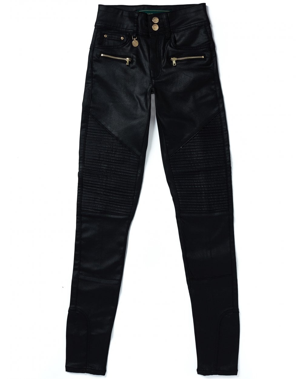 Coated Biker Jean