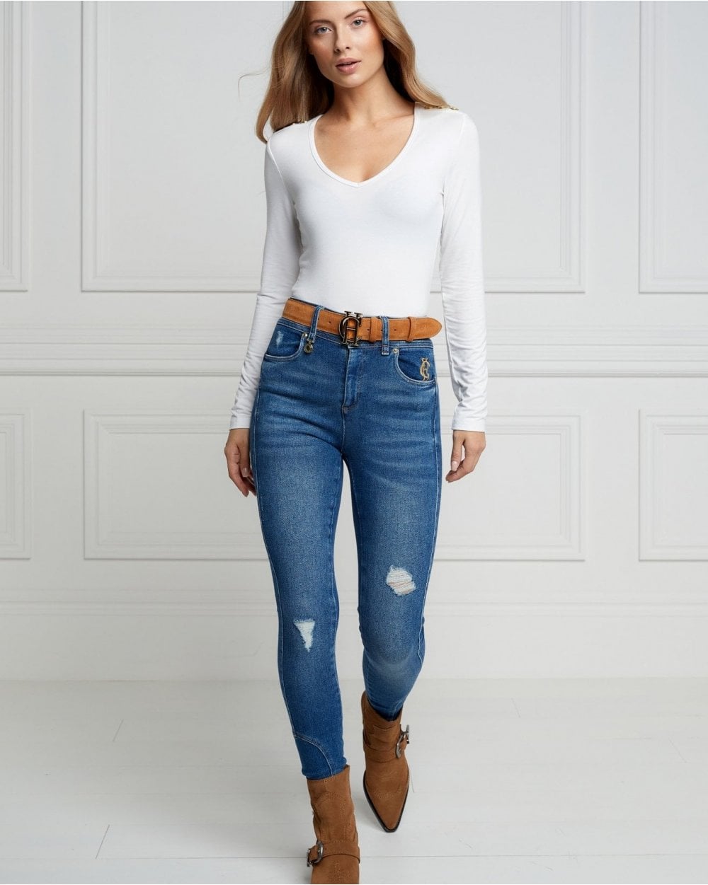 Long Sleeve V-Neck Tee