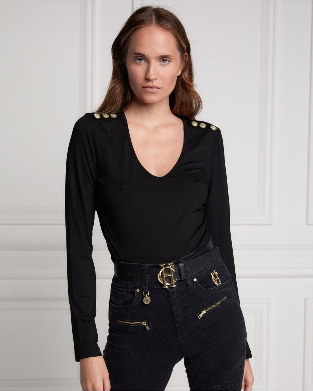 Long Sleeve V-Neck Tee