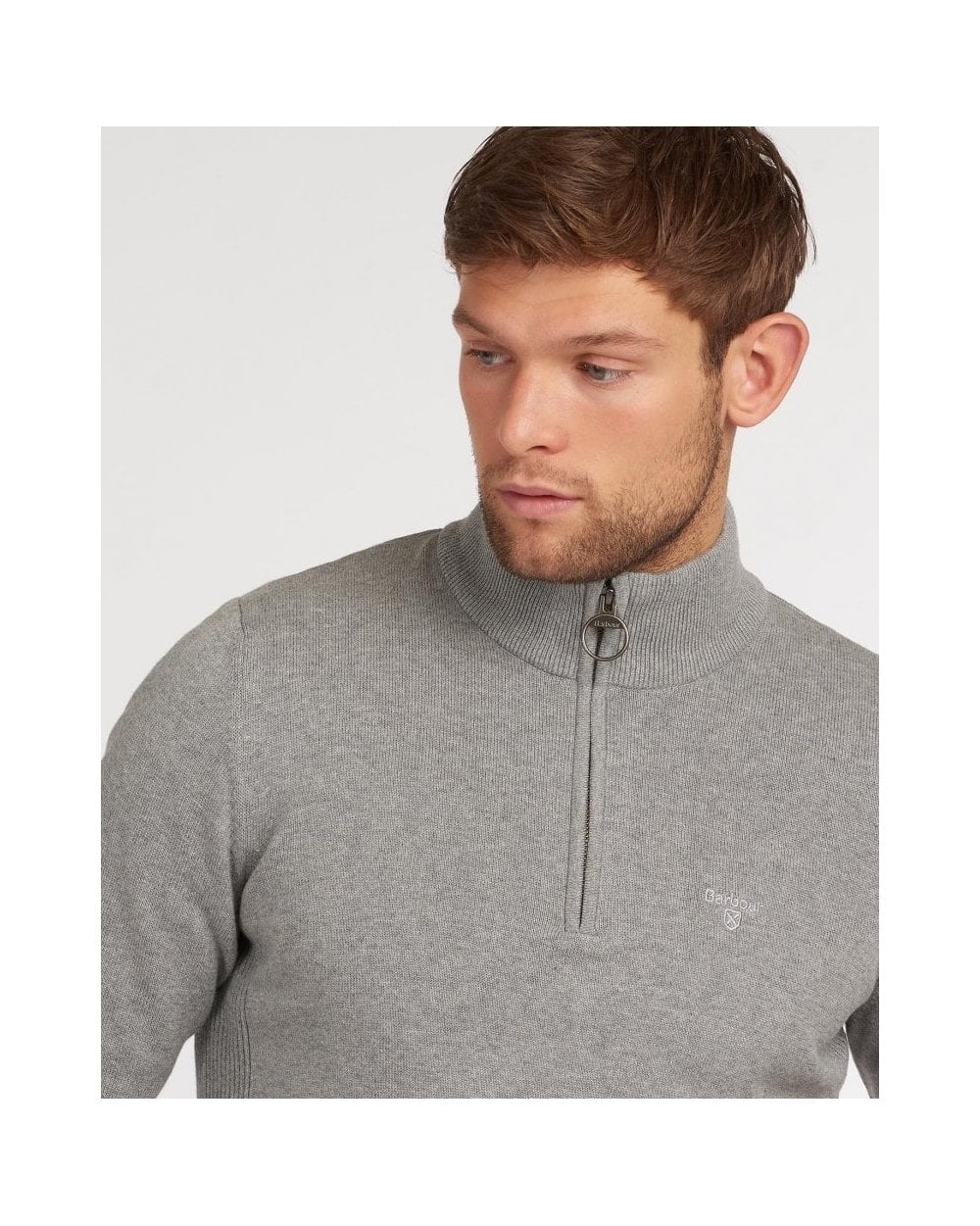 Cotton Half-Zip Sweatshirt
