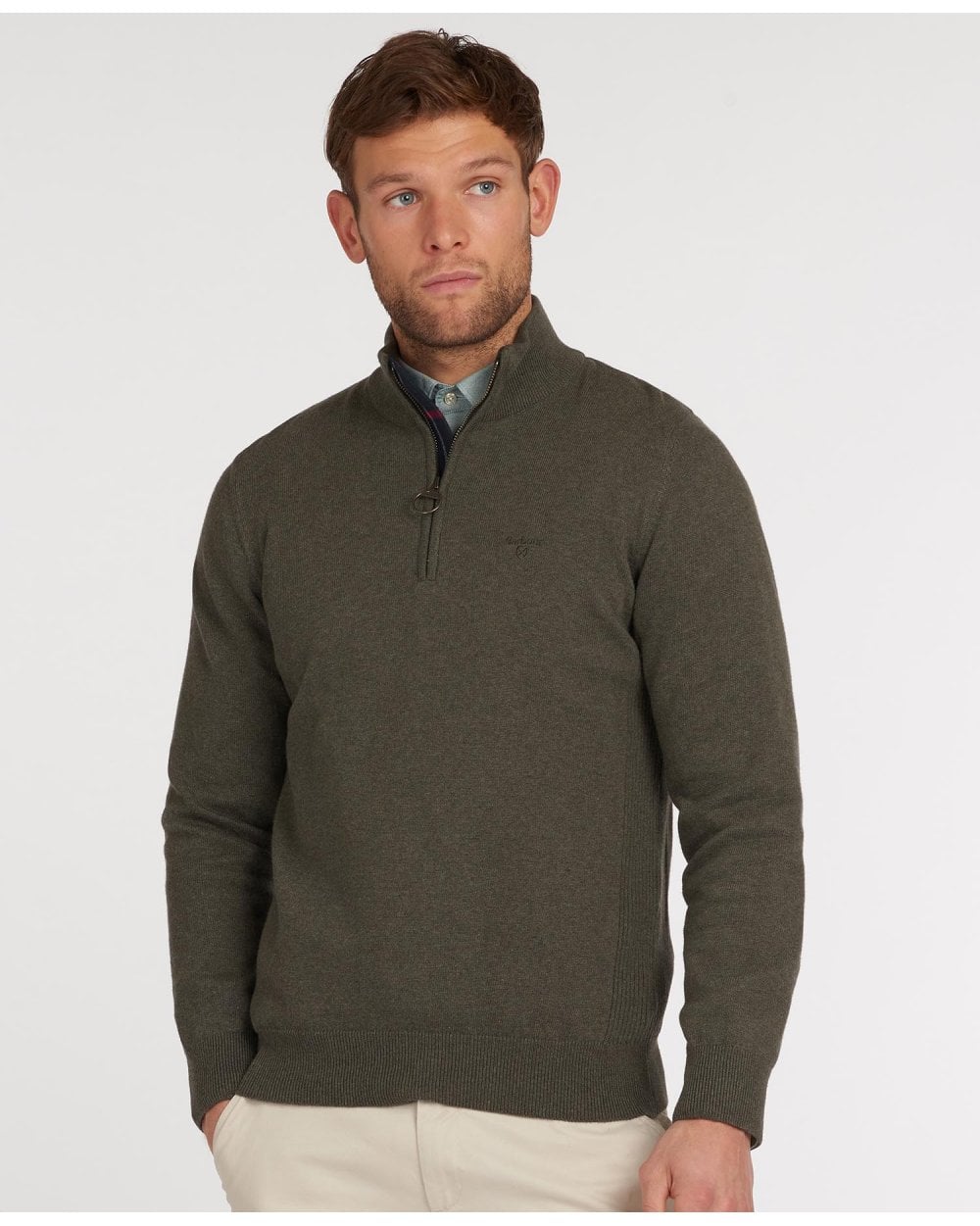 Cotton Half-Zip Sweatshirt