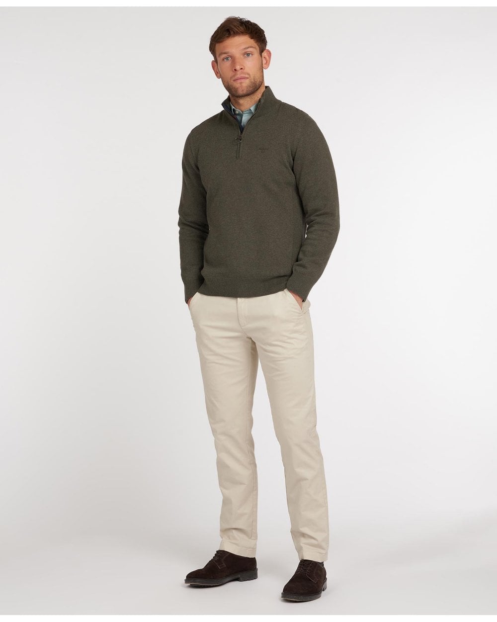 Cotton Half-Zip Sweatshirt