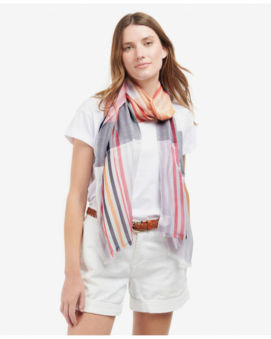 Kendra Check & Stripe Scarf