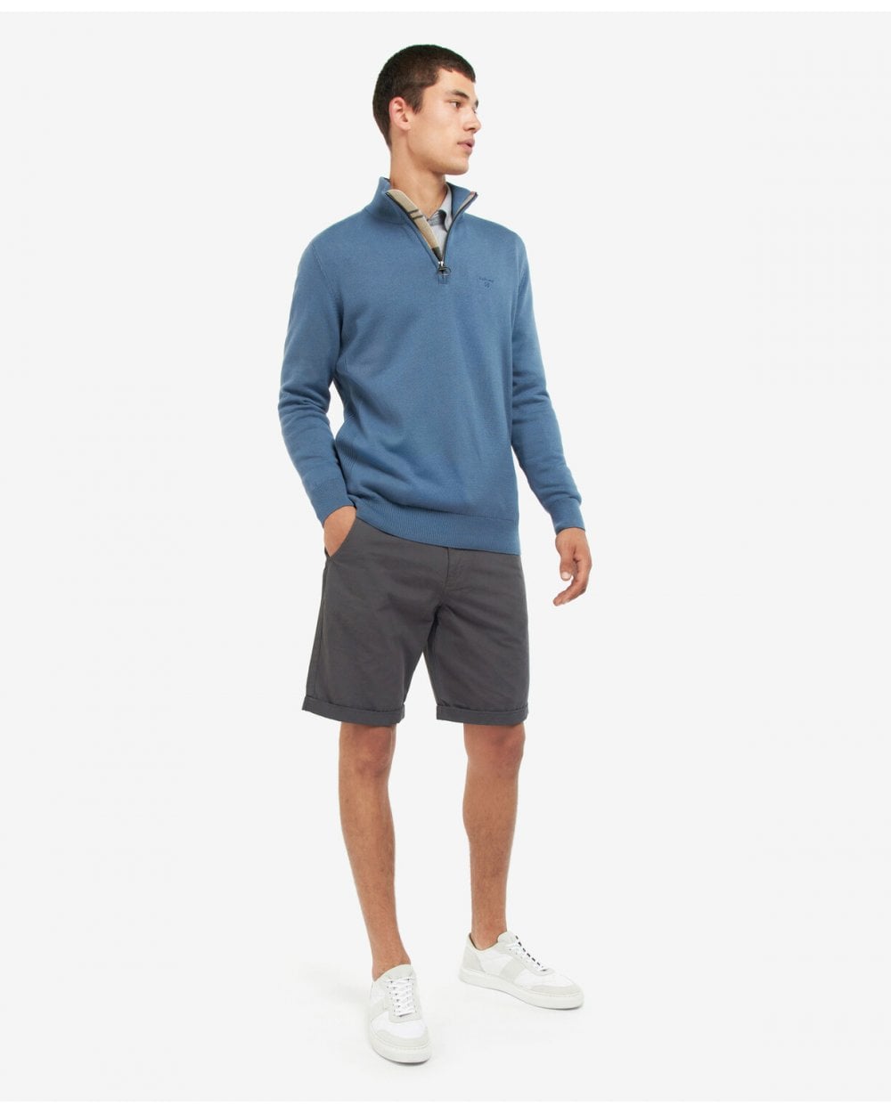 Cotton Half-Zip Sweatshirt