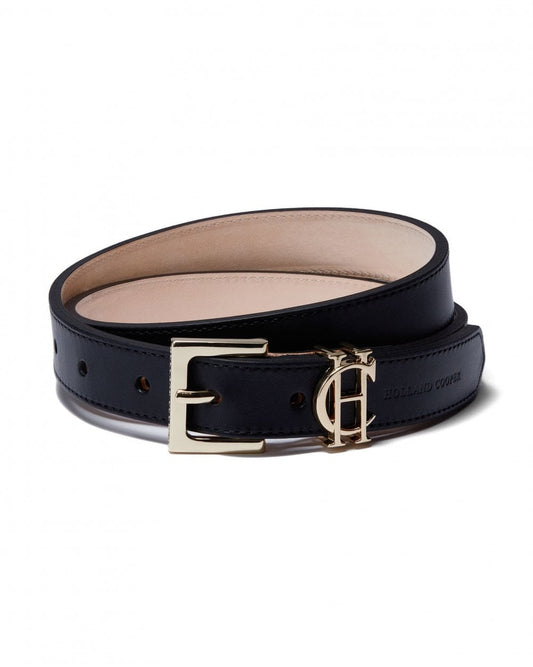 HC Slim Logo Belt - Black