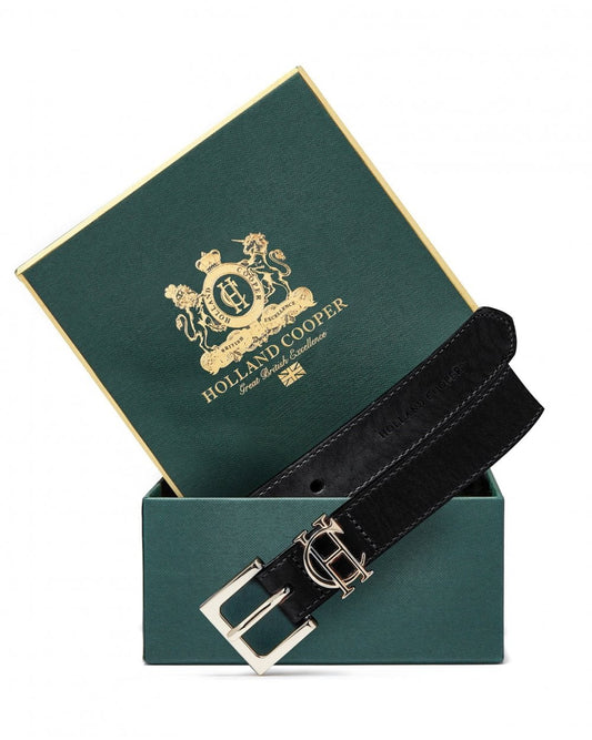 HC Slim Logo Belt - Black