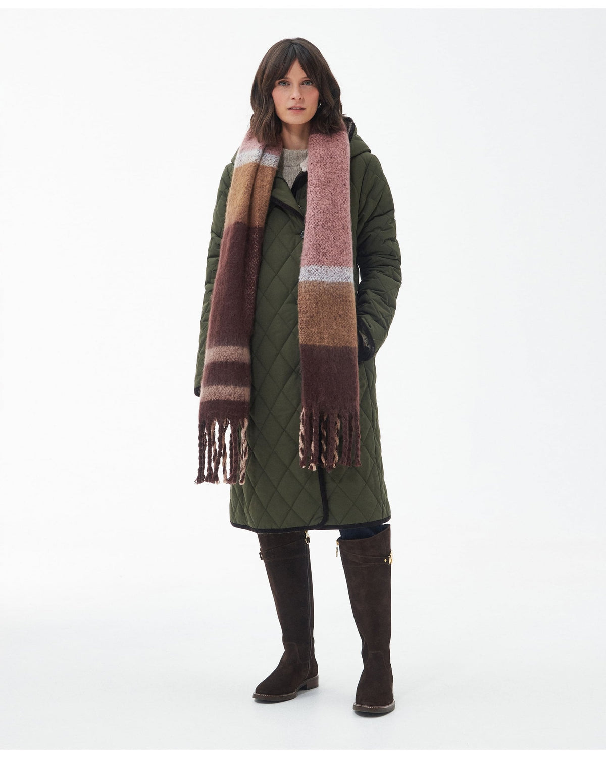 Isla Tartan Boucle Scarf