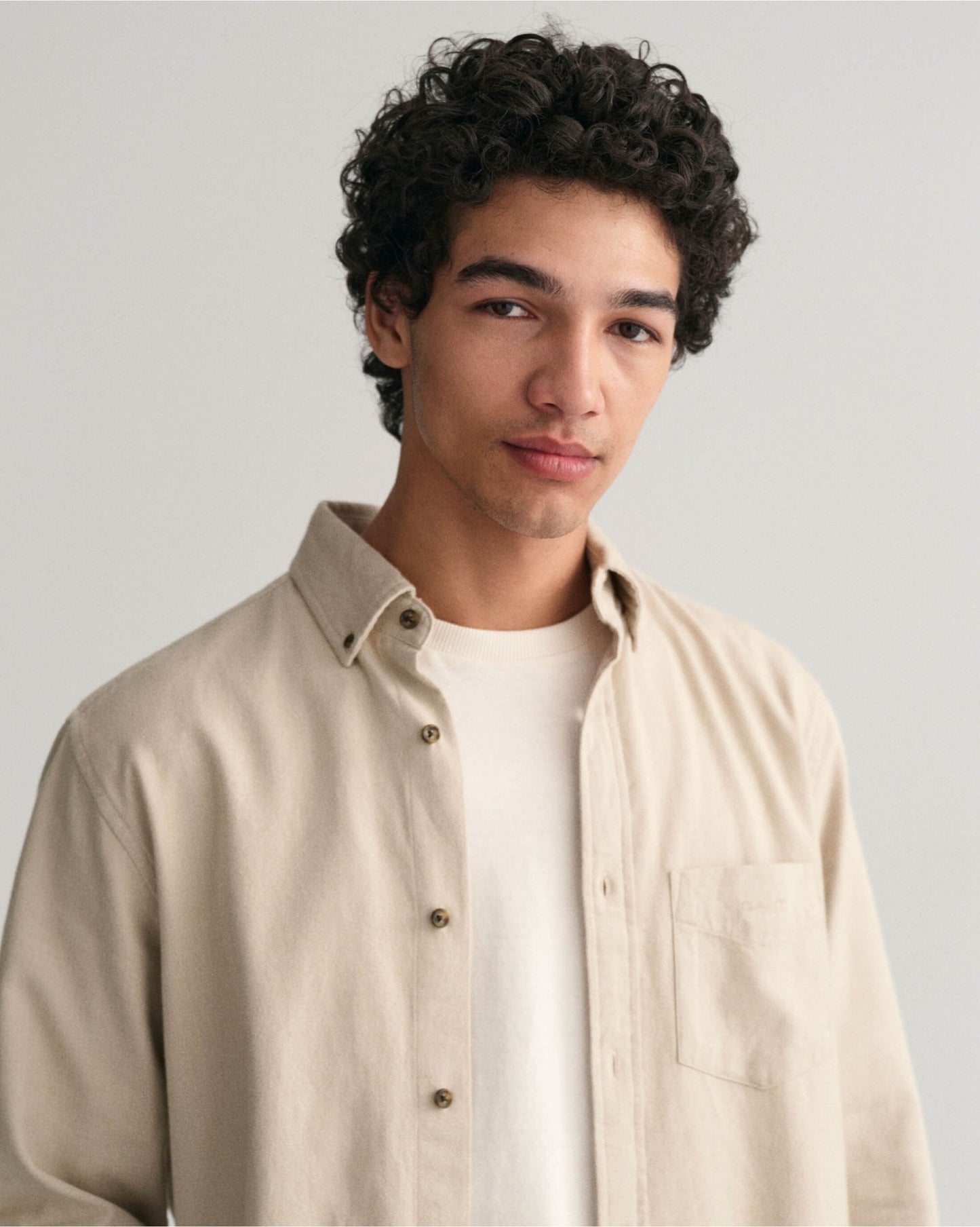 Regular Fit Herringbone Flannel Shirt