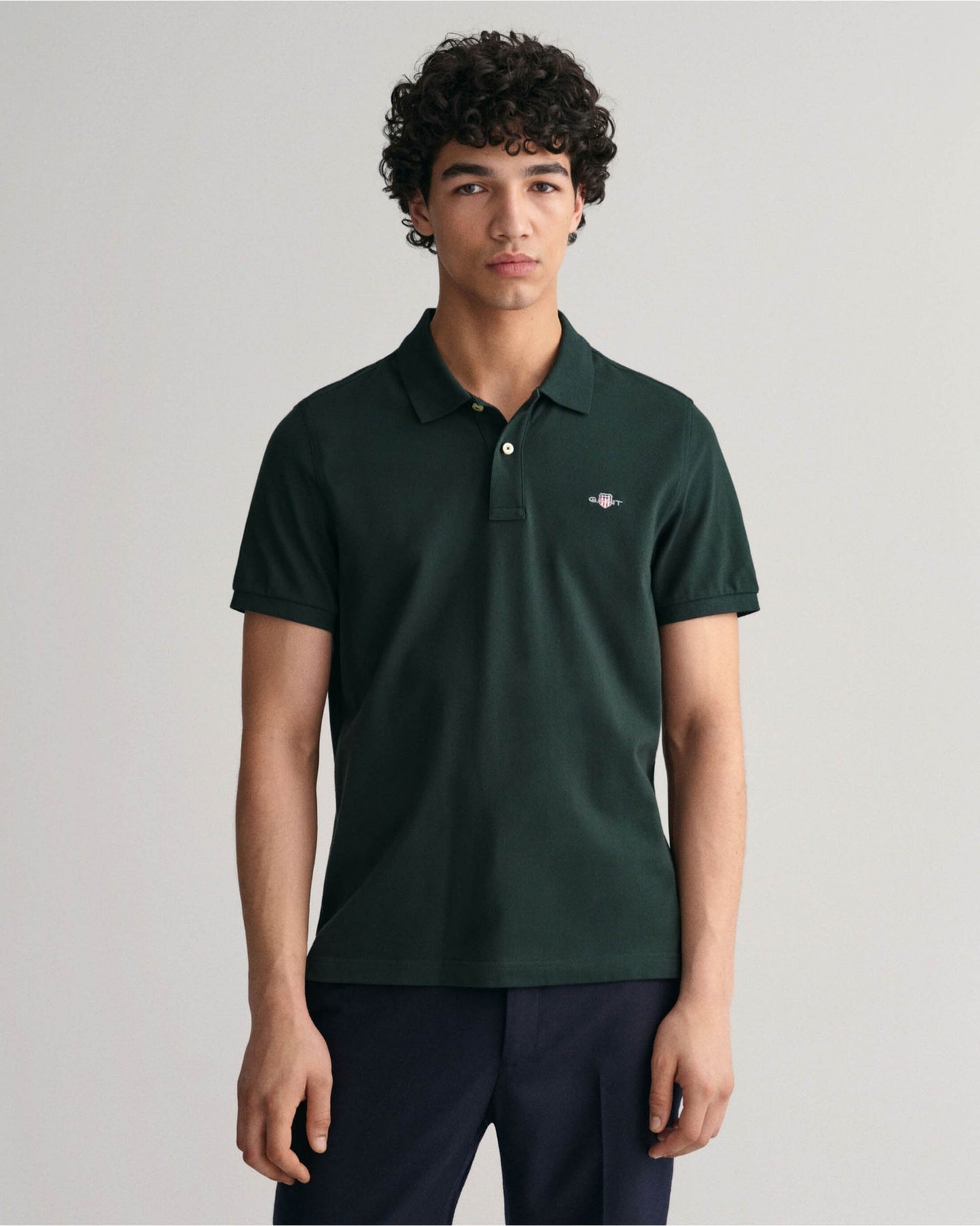 Regular Fit Shield Pique Polo Shirt