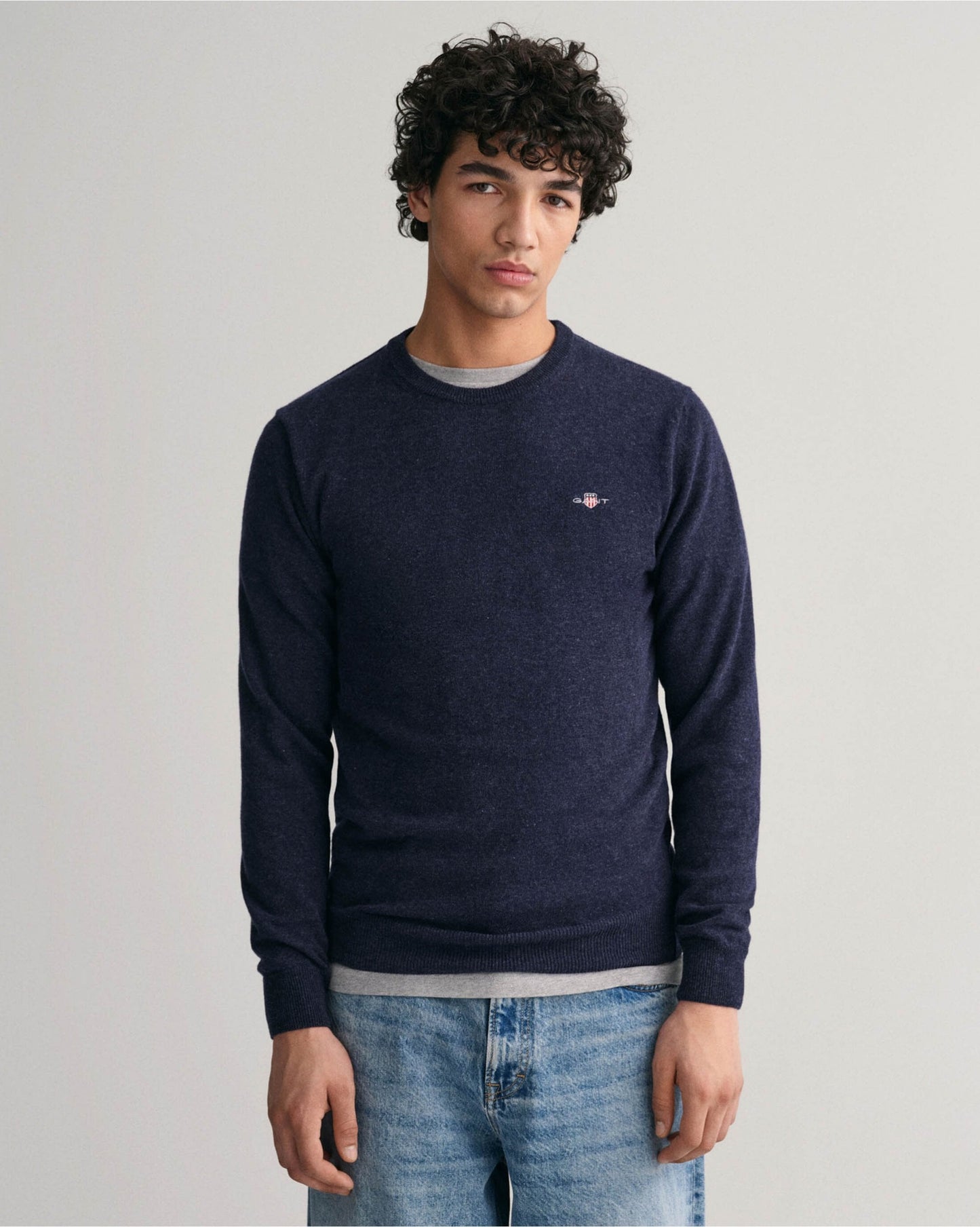 Superfine Lambswool Crew Neck Sweater
