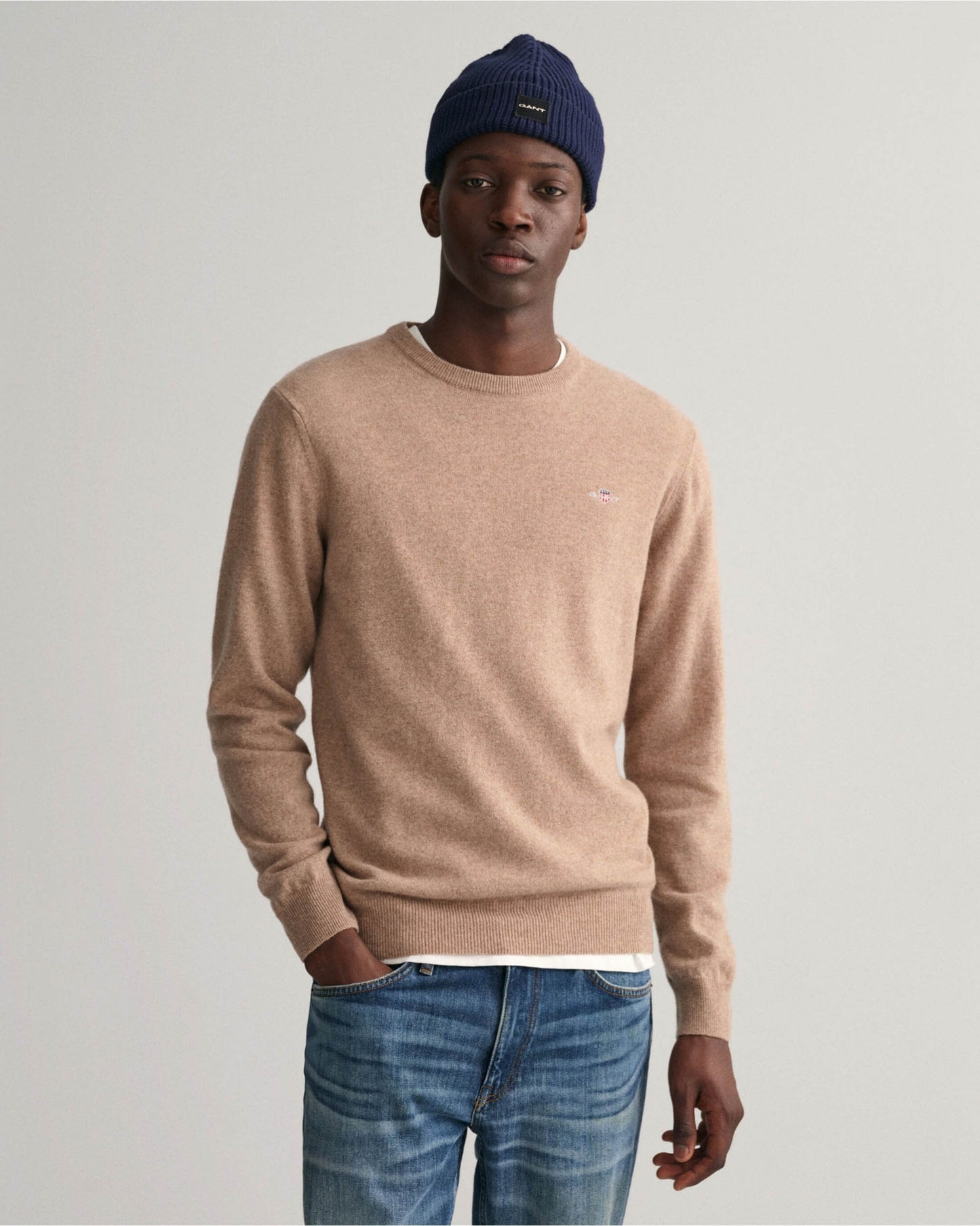 Superfine Lambswool Crew Neck Sweater