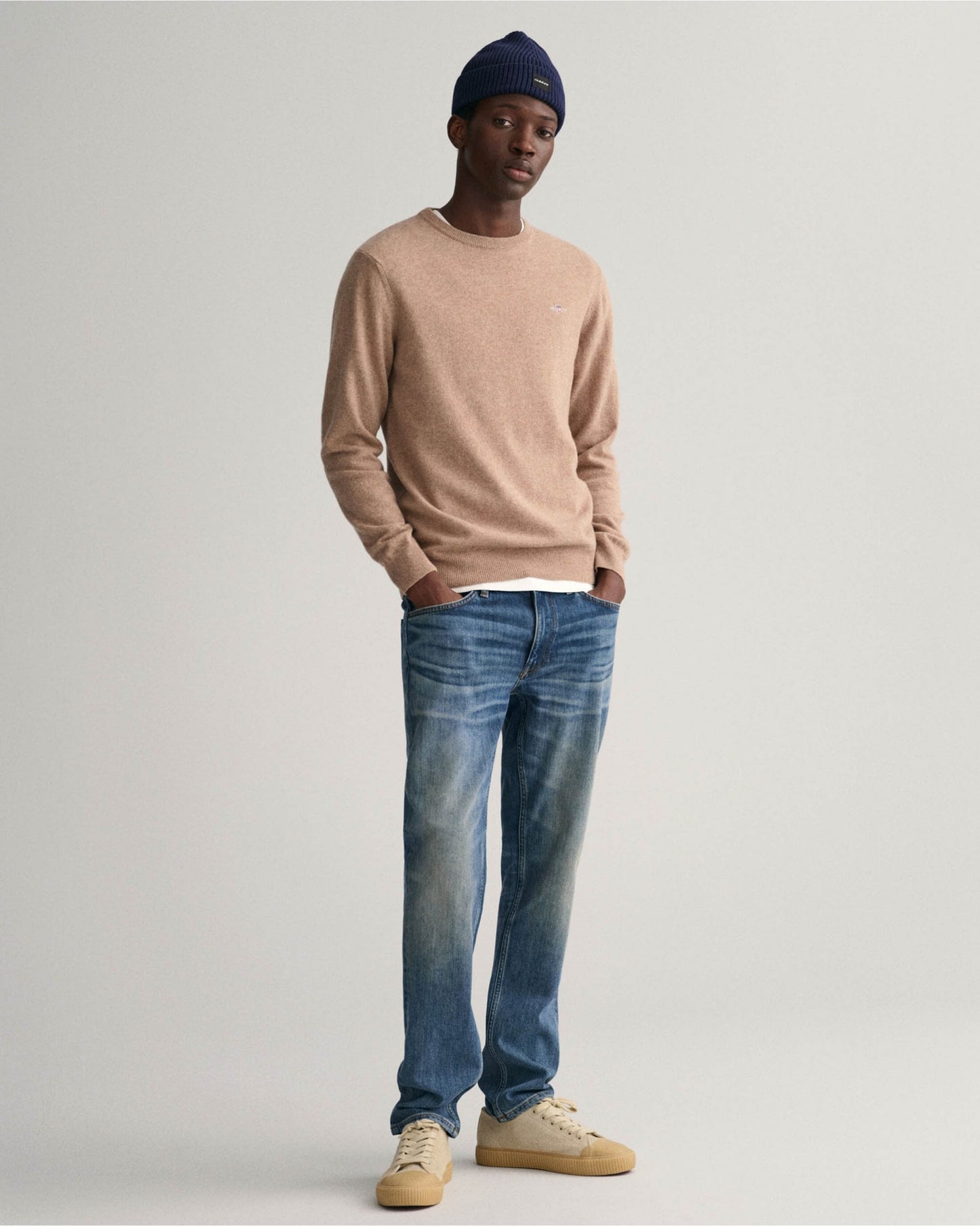 Superfine Lambswool Crew Neck Sweater
