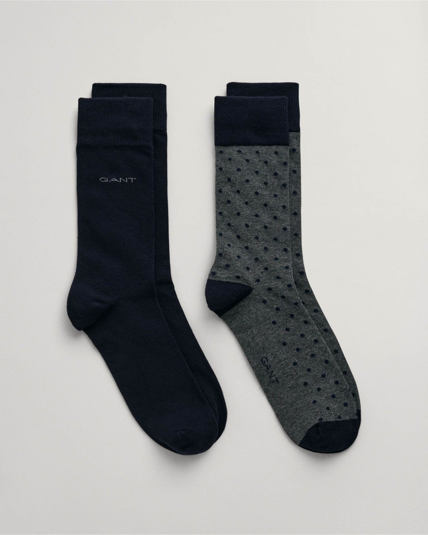 2-Pack Dot & Solid Socks