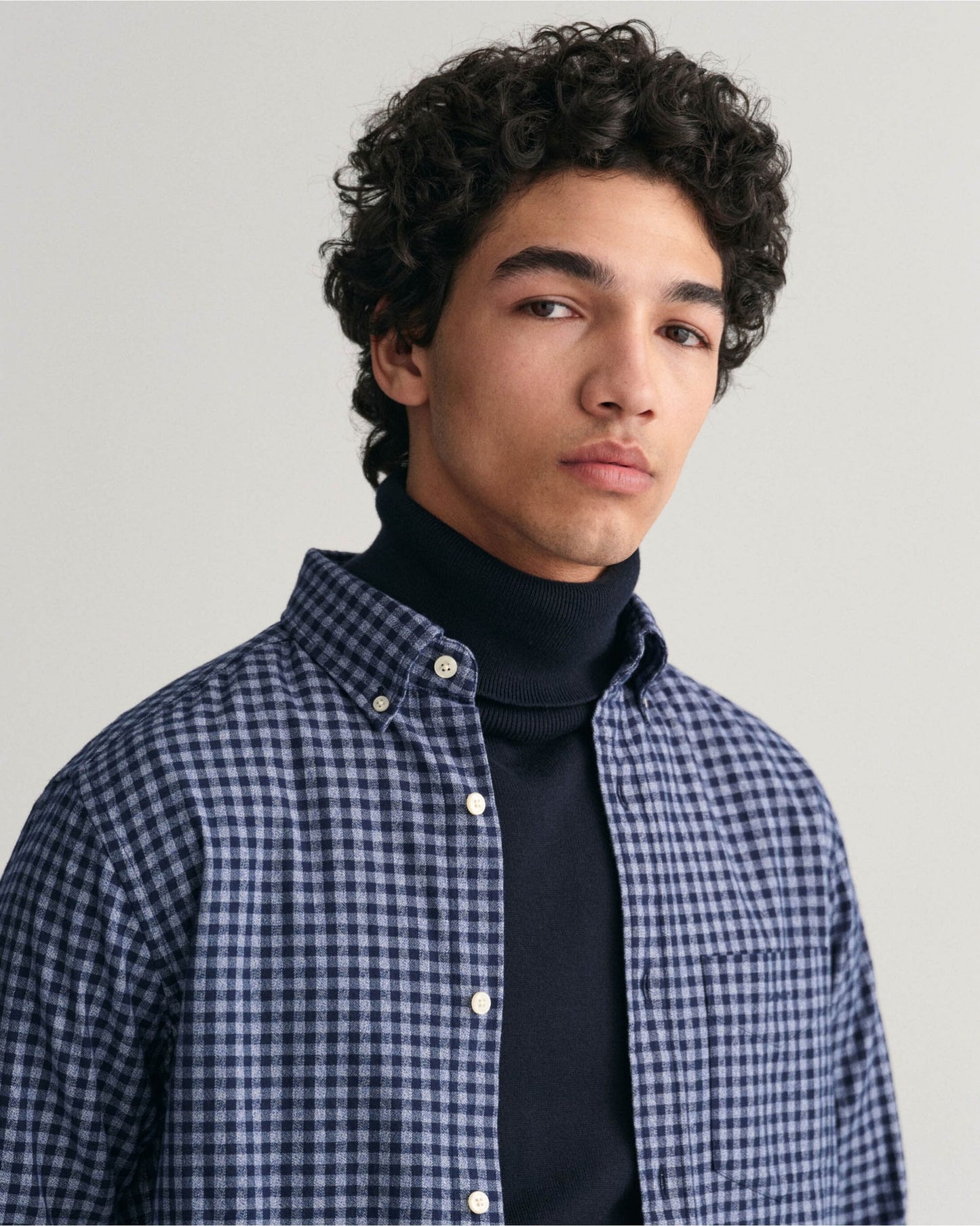 Regular Fit Jaspe Yarn Gingham Shirt