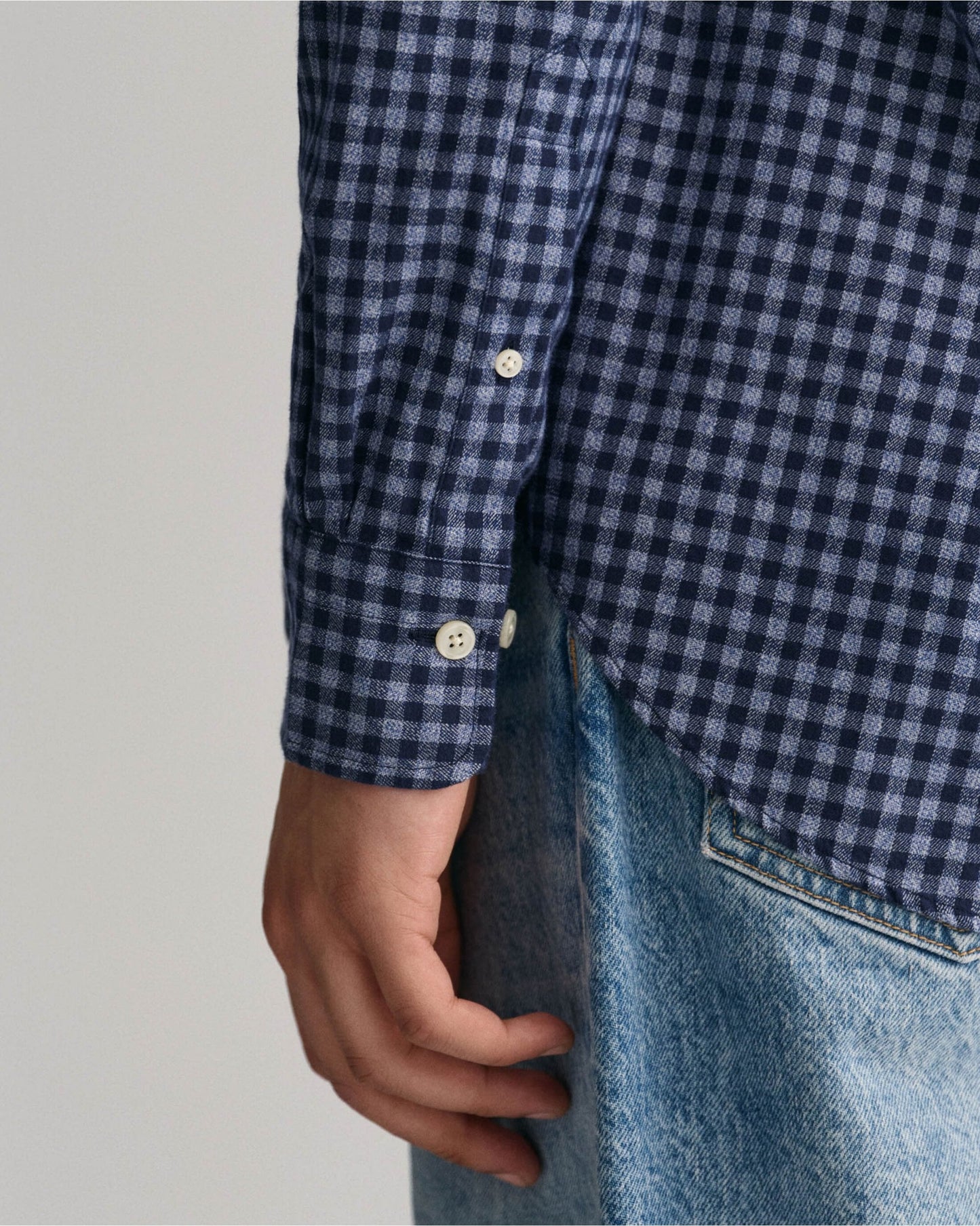 Regular Fit Jaspe Yarn Gingham Shirt