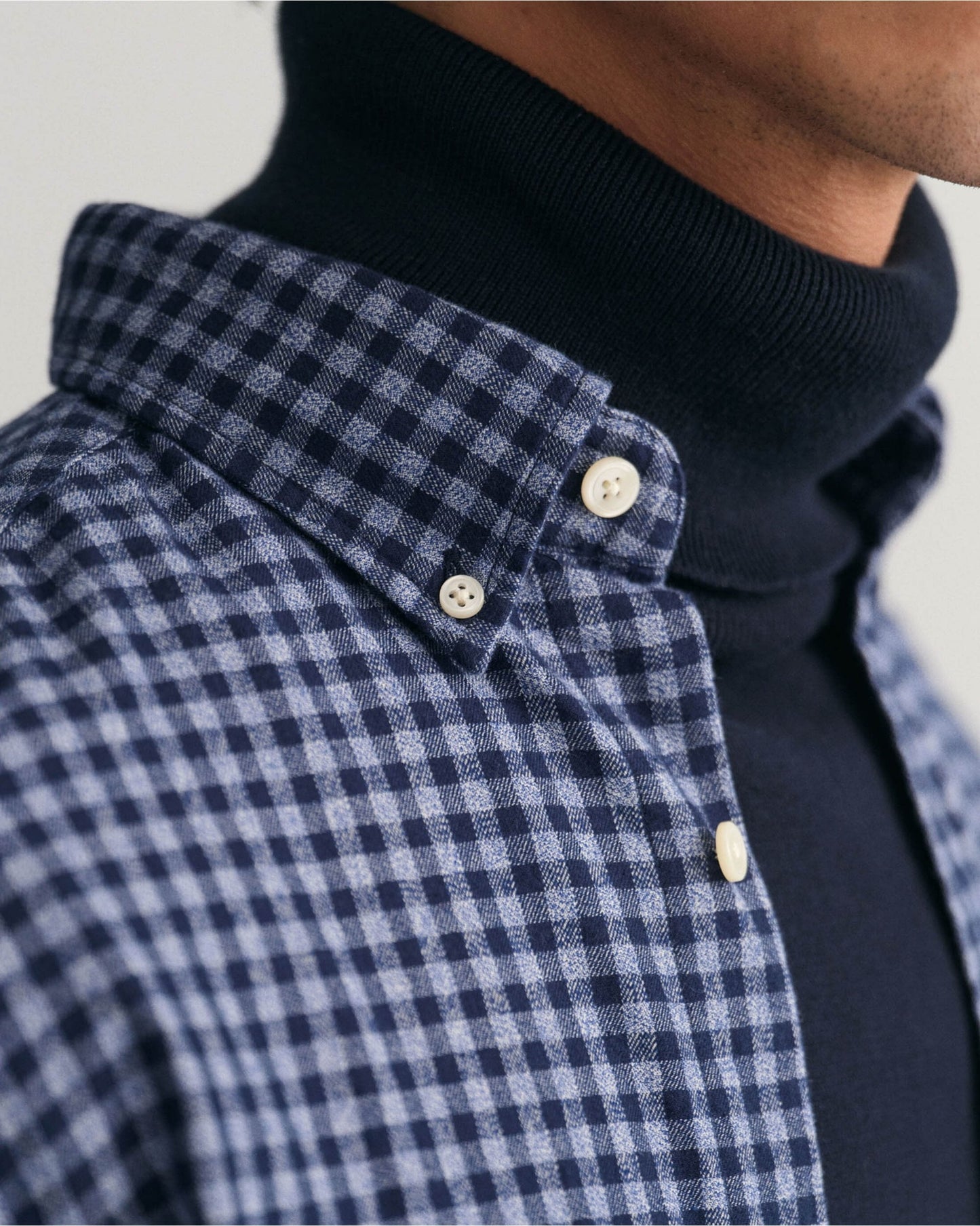 Regular Fit Jaspe Yarn Gingham Shirt