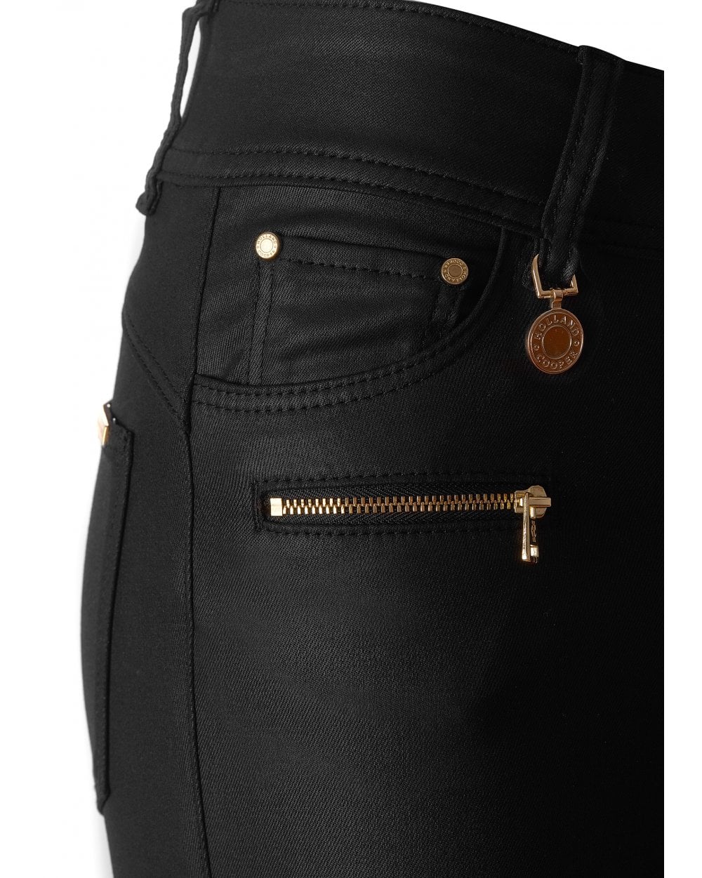 Coated Biker Jean