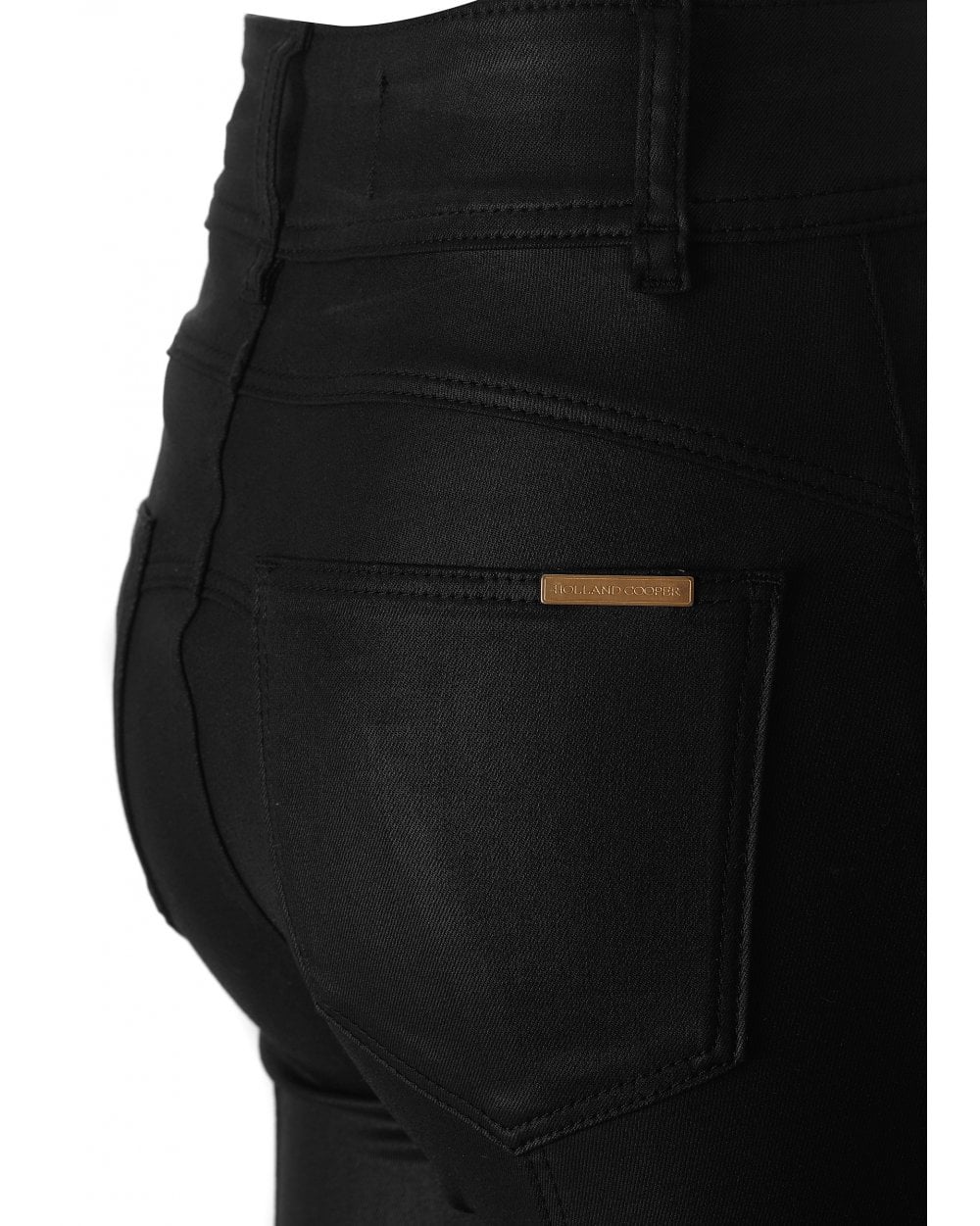 Coated Biker Jean
