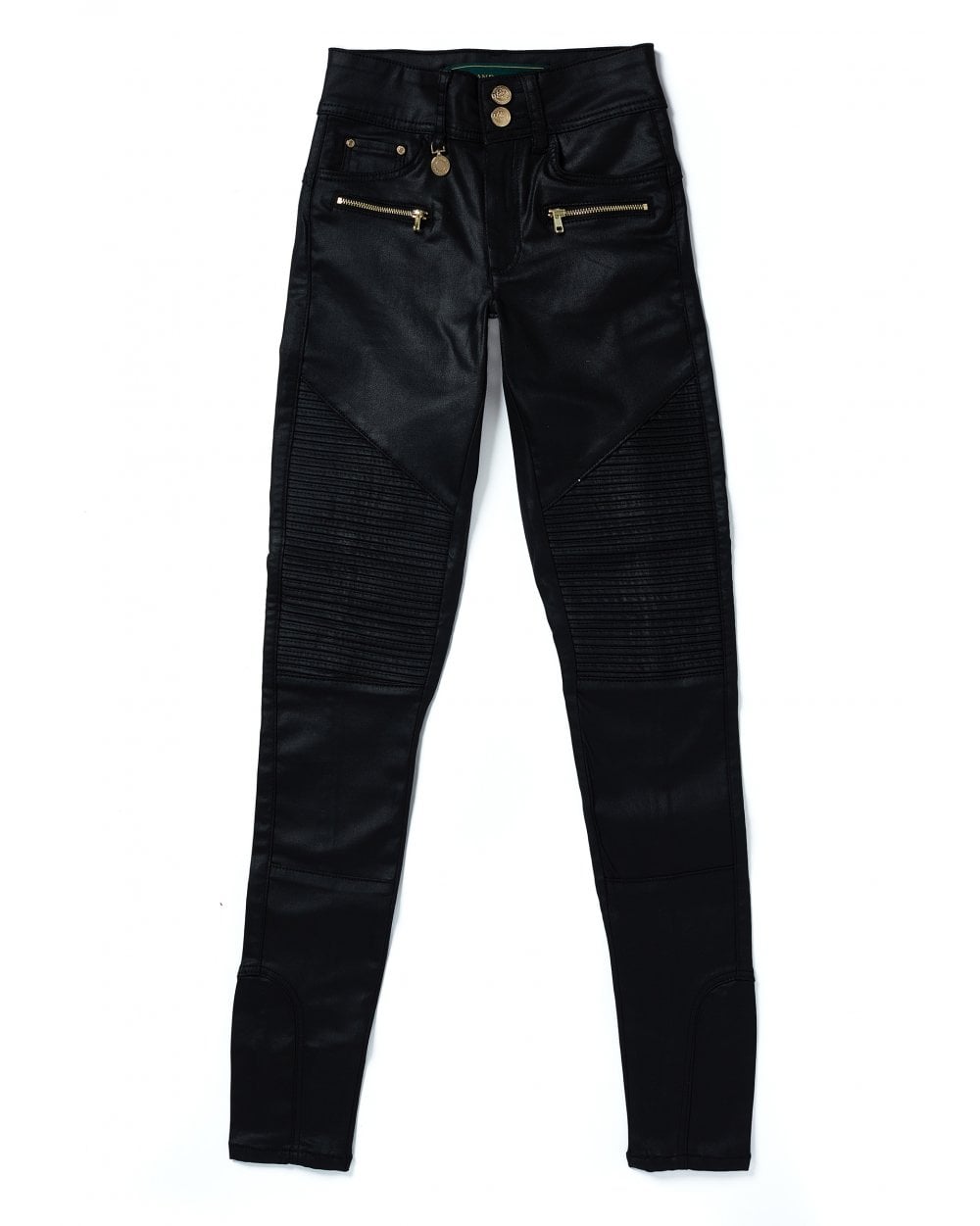 Coated Biker Jean