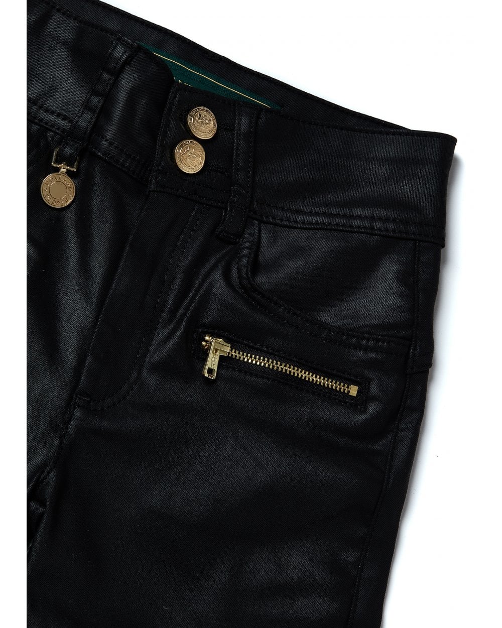 Coated Biker Jean