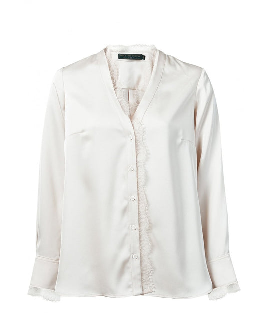 Lace V-Neck Blouse