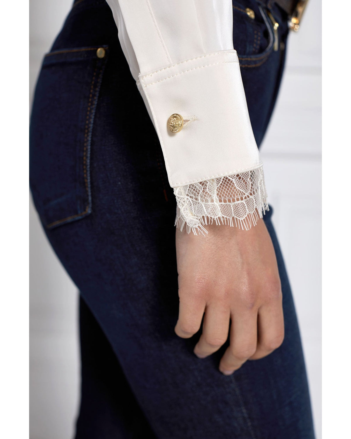 Lace V-Neck Blouse